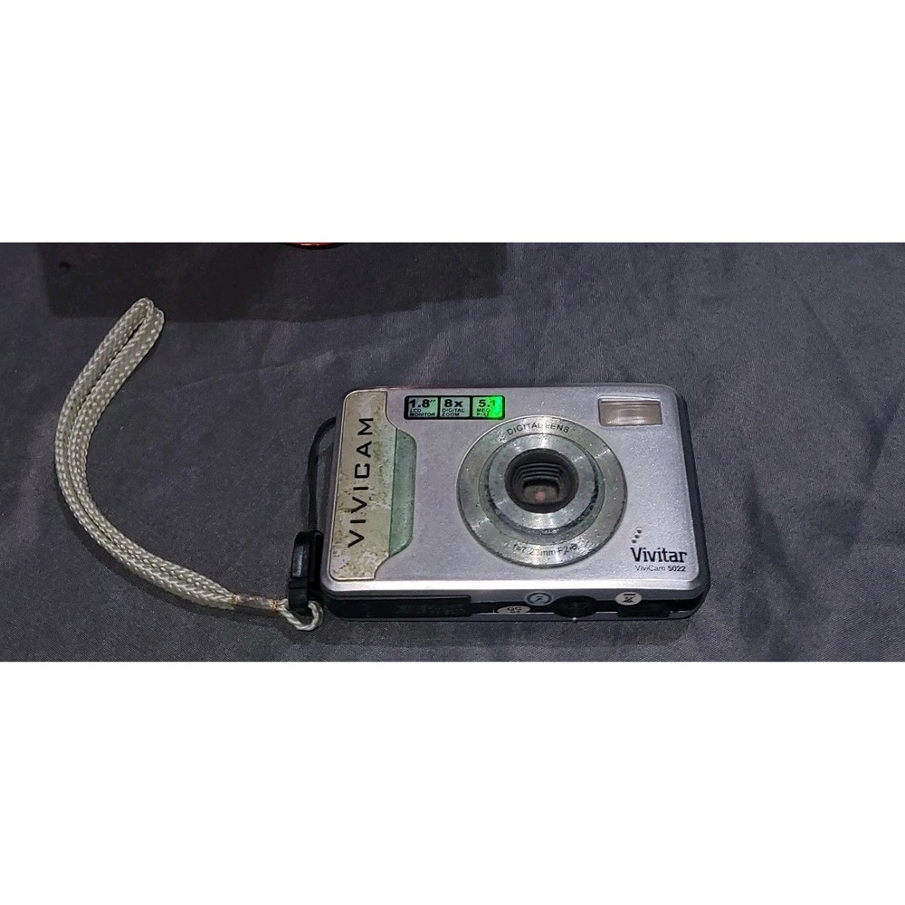 Vivitar ViviCam 5022 Digital Camera 5.1 MP 1.8 Inch LCD Screen AS IS PARTS ONLY